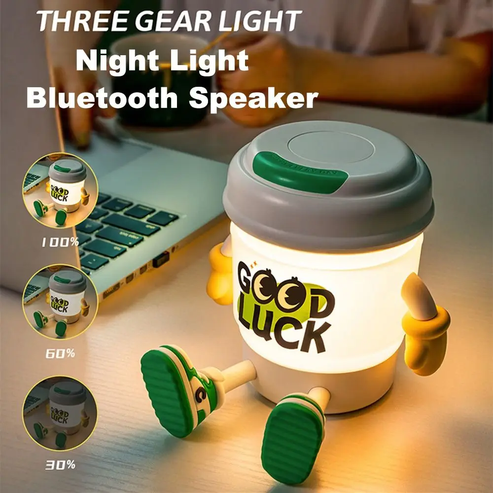 

Rechargeable Coffee Cup Night Light Touch Control Multi-Color Bedside Lamp Dimming Cartoon Table Lamp for Men Women