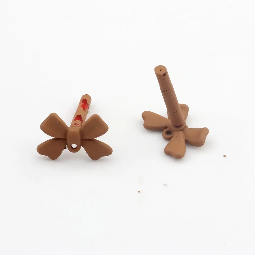 Zink-legierung Spray Farbe Bunte Bogen Form Basis Ohrringe Stecker 10 teile/los Für Mode Schmuck Groß Artikel Großhandel Viele – Detail 3