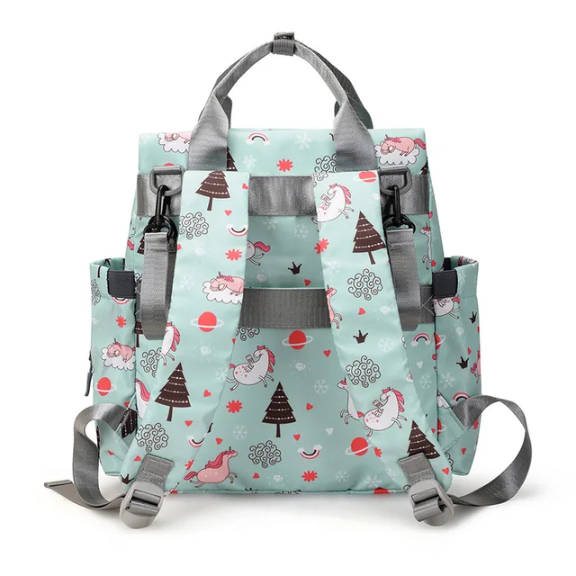Multi functional Mommy Bag Outdoor Lightweight Multi layer Baby Storage Bag Anti splash Portable Maternal and Child Bag 5