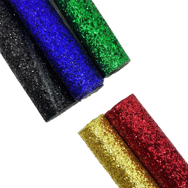 30*135cm Glitter Leather Sheets For Decoration DIY Handmade Bows