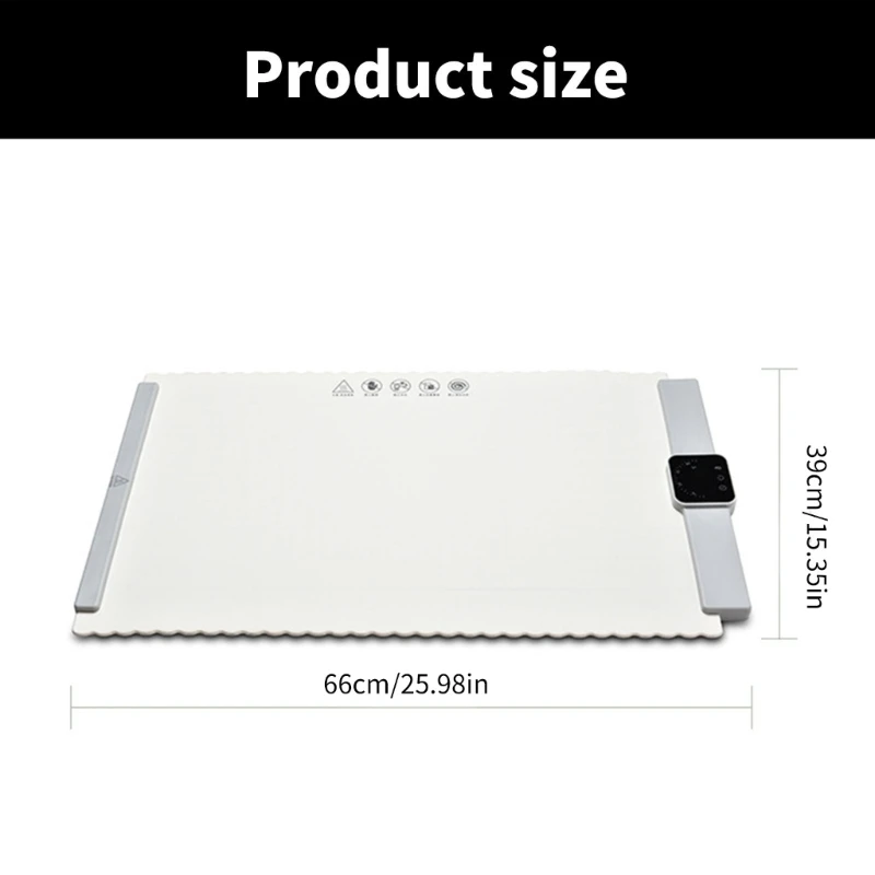 Convenient Heating Mats with Folding Designs Dining Table Heating Pad Silicone Texture Warming Tray for Dining Table
