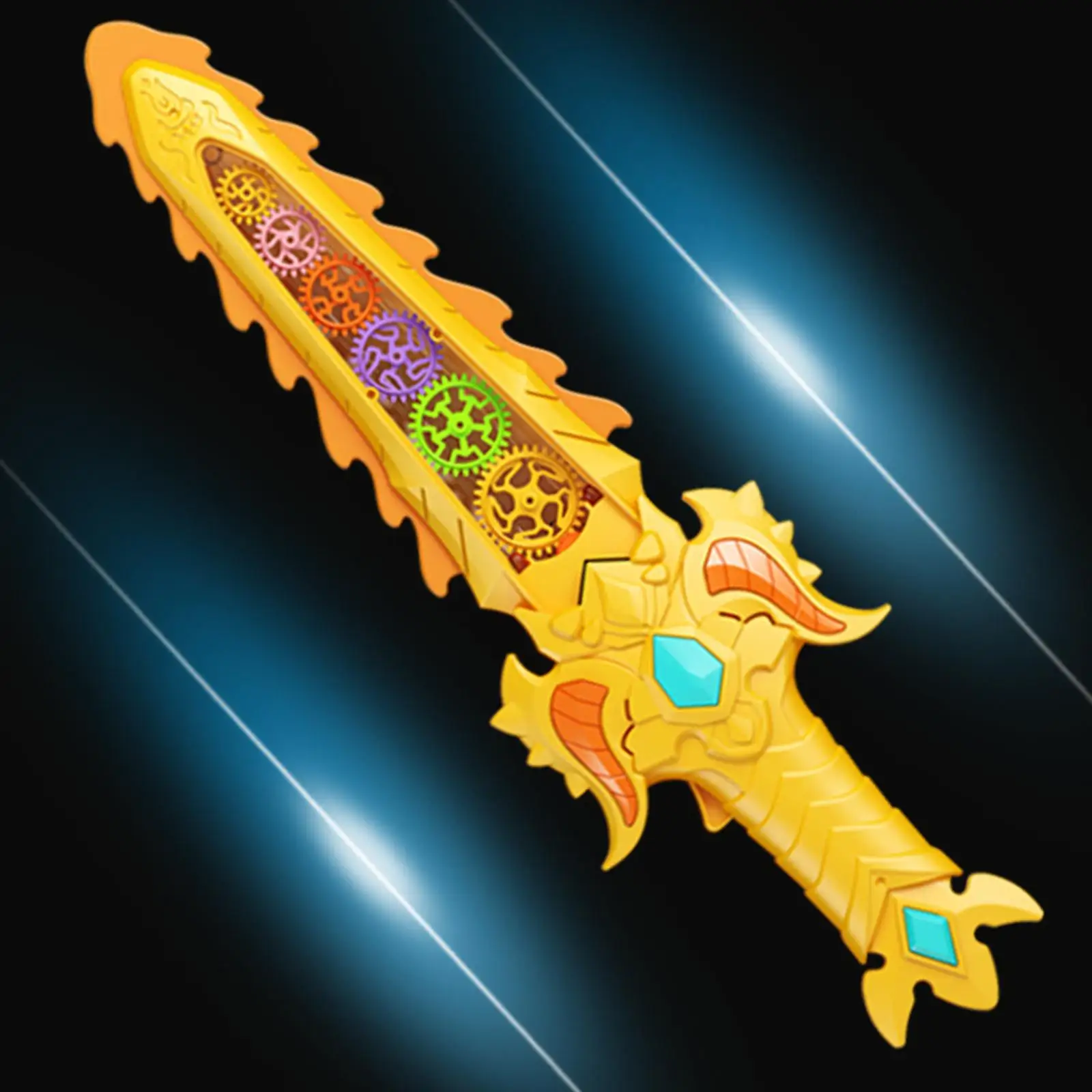 

Sound Light Sword Transparent Gear Flashing Toy Baby Toddlers Girls Yellow