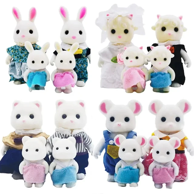 Forest Animal Family 1_12 Dollhouse Accessories Mini_yythk 1