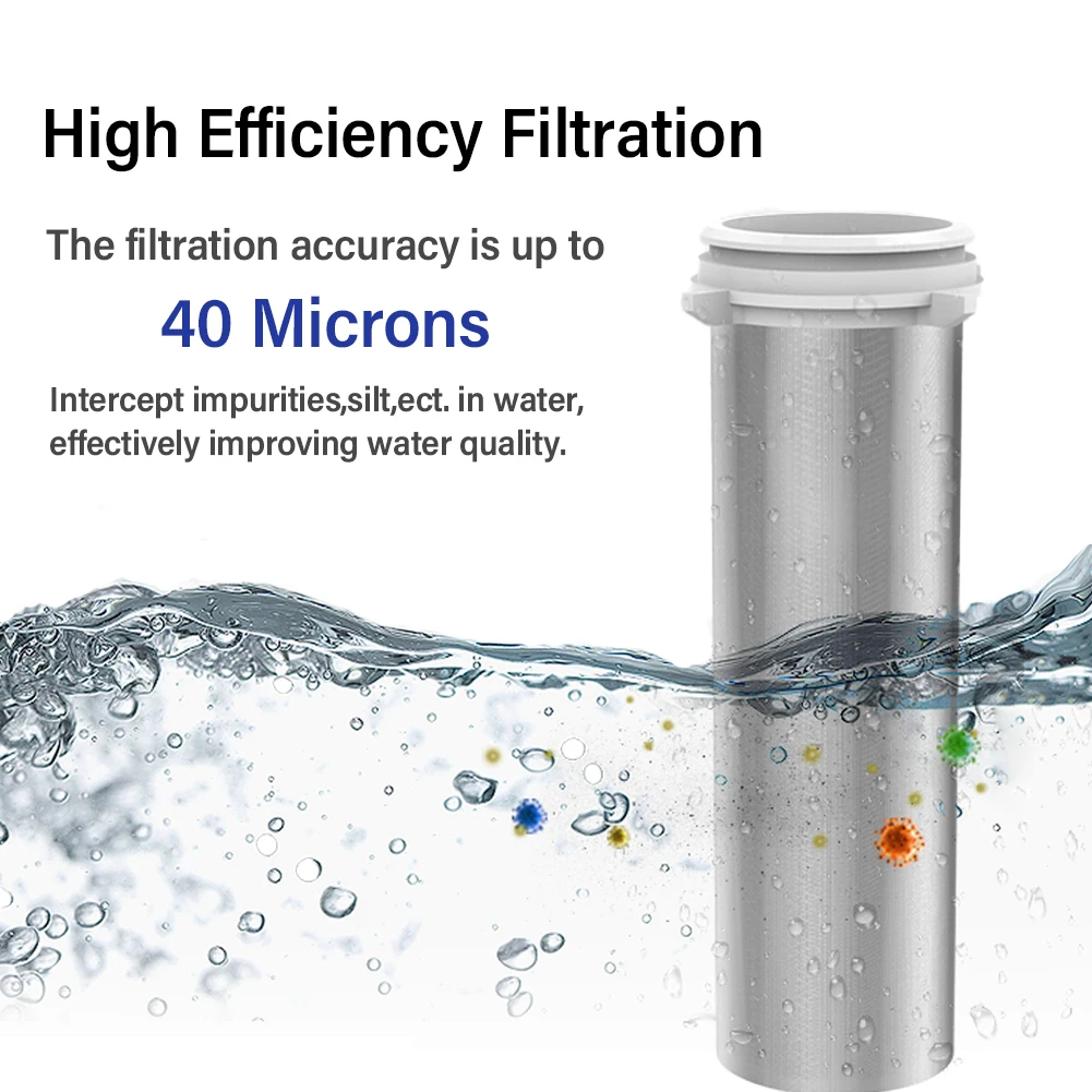 WINSOME Front Water Purifier with Pressure Gauge To Back Flush The Central Whole House Large Flow Purification Tap Water touchless kitchen faucet