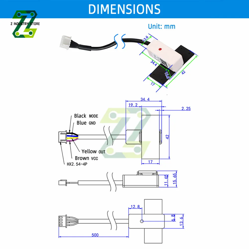 Description Picture 6 of itemXKC-Y26-V XKC-Y26-NPN Non-contact Water Liquid Level Sensor Induction Switch Detector Flow Sensors 5-24V 50cm