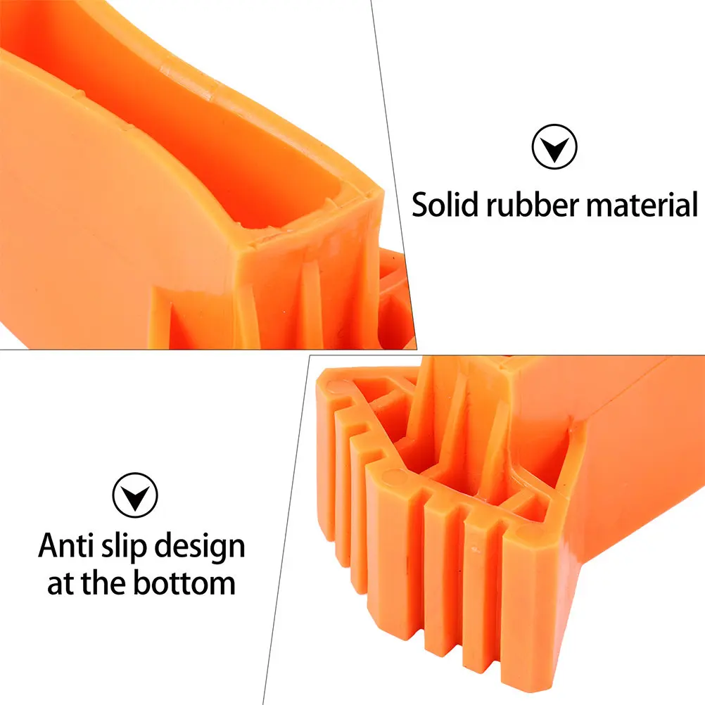 4Pcs 미끄럼 방지 사다리 발 PVC 미끄럼 방지 단계 사다리 발 커버(텔레스코픽 사다리용) 엔지니어링 헤링본