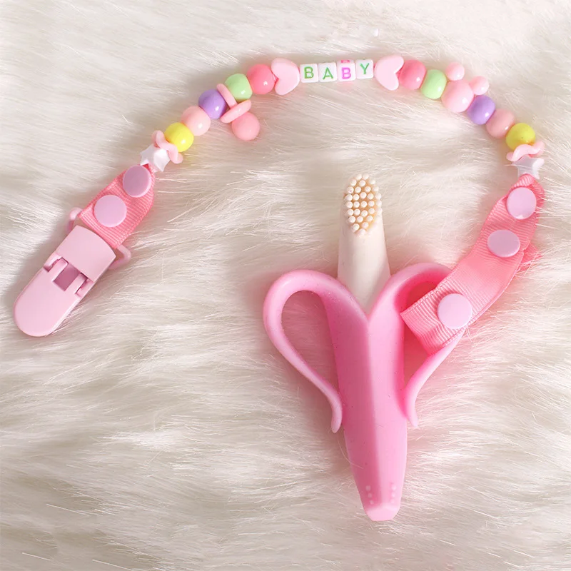 Newborns Baby Pacifier Clips Anti-lost Chain Toys Dummy Pacifiers Clips for Boys Girls Teether Nipples Pacifiers Leashes Cases