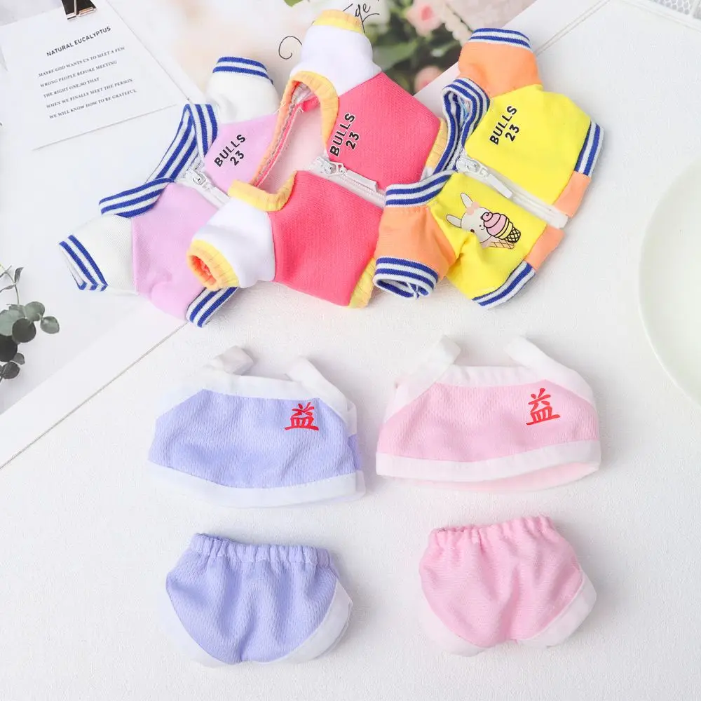 

Fashion Doll Overalls Skirt Suit Clothing Doll Outfit Accessories 20cm Doll Overalls Plush Doll's Clothes Doll Jacket