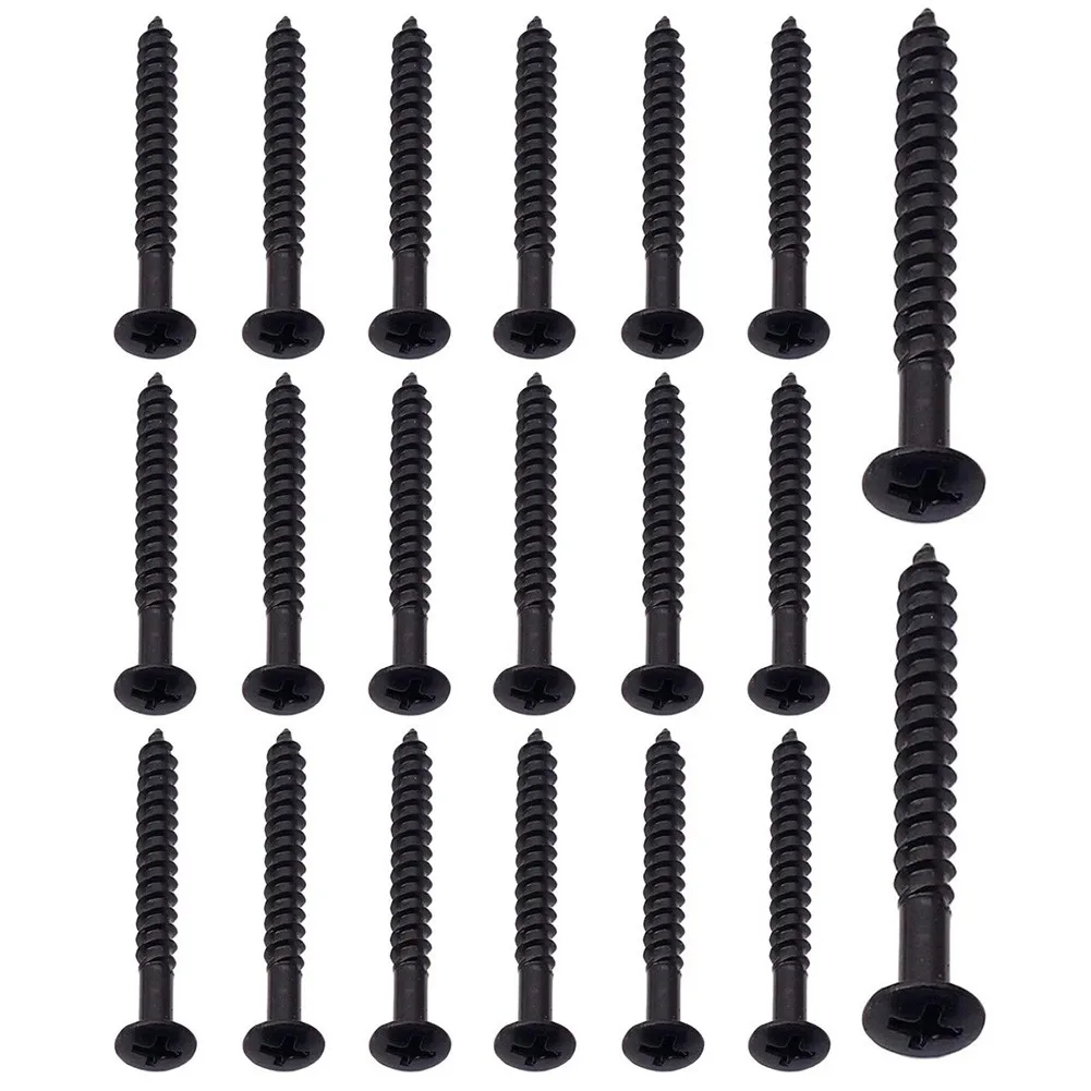 

20PCS Guitar Neck Plate Screws Metal Neckplate Screws For ST SQ Electric Guitars 5mm 45mm Metal Musical Instrument Accessories