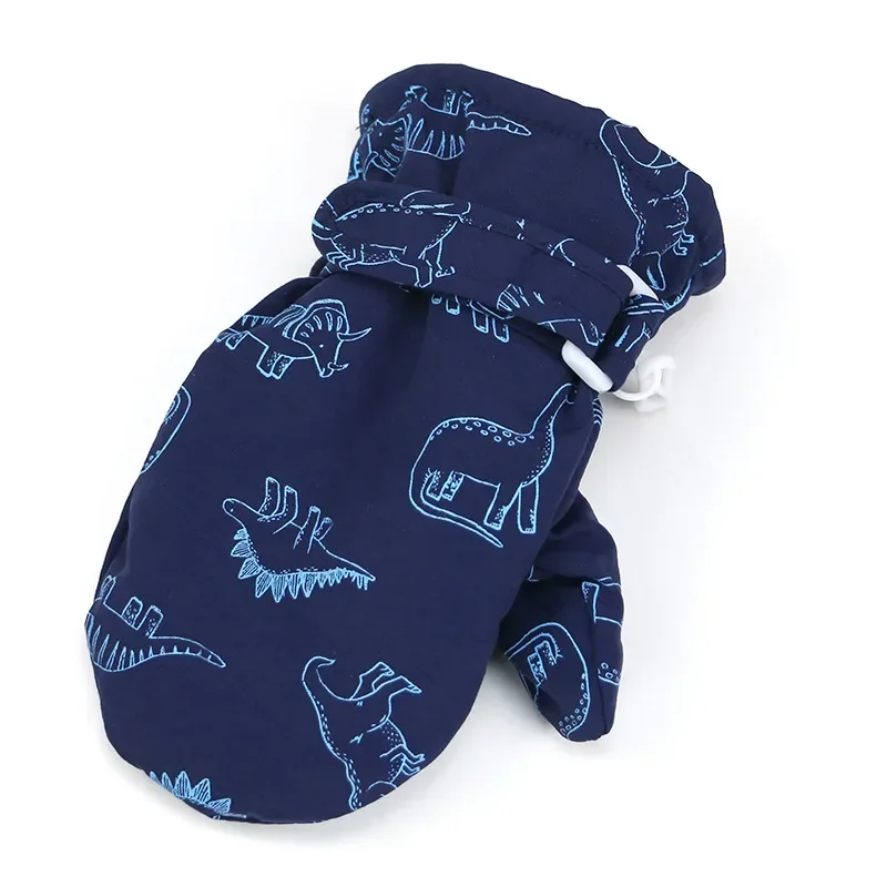 Boys Girls Children Gloves Winter Cute Cartoon Warm Ski Gloves Windproof Waterproof Outdoor Baby Mittens