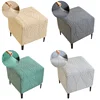 Jacquard Square Ottoman Stool Cover Elastic All-inclusive Footrest Slipcovers Living Room Anti-dust Footstool Case Pouf Covers 1