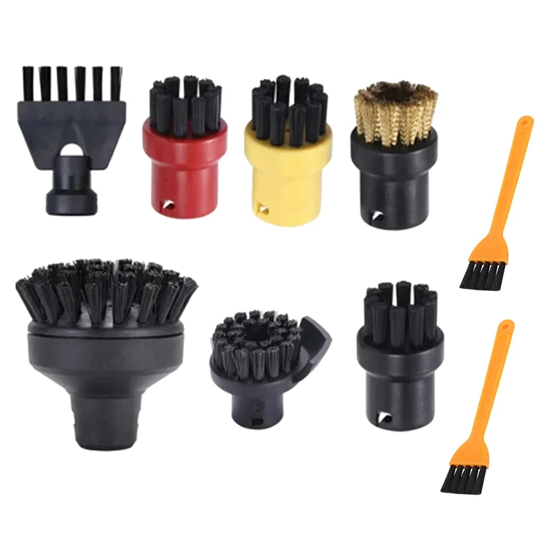 A01V-Replacement Brushes For Karcher SG 4/4 And SG 42 Steam Engines: Small Flat And Large Round Accessories