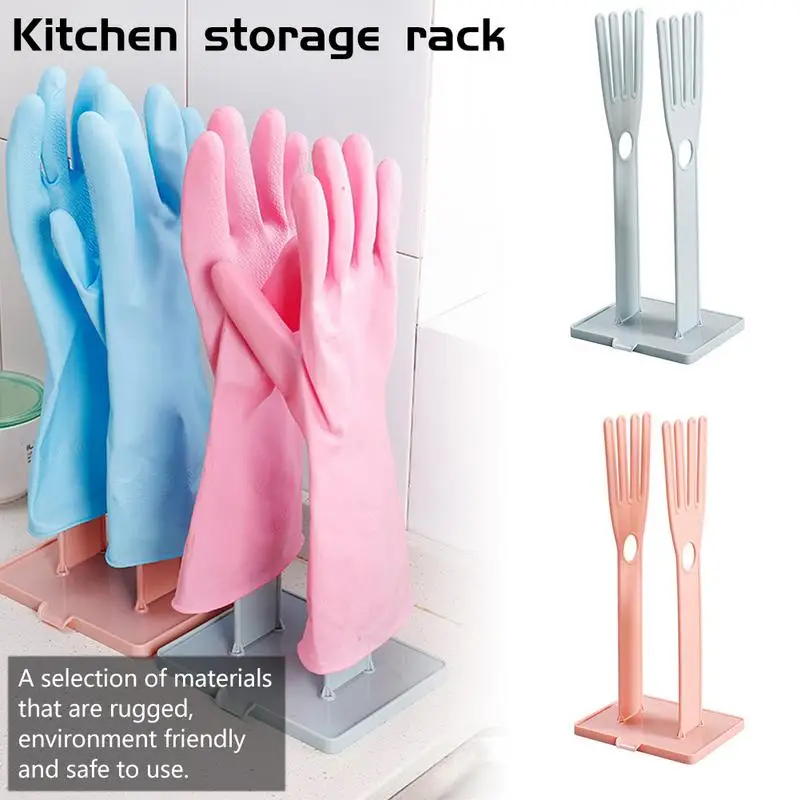 Kitchen Glove Stand Holder Rubber Gloves Racks Multifunction Shelving