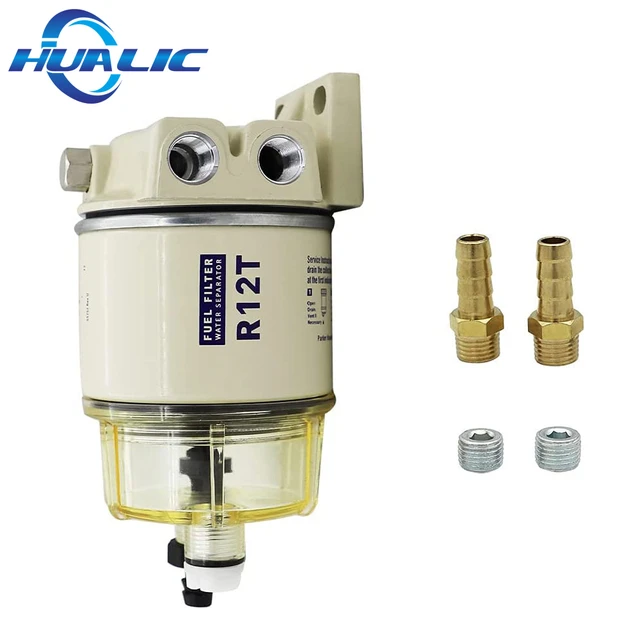 HUALIC R12T Fuel Water Separator Marine Kit 120AT NPT ZG1/4-19 for