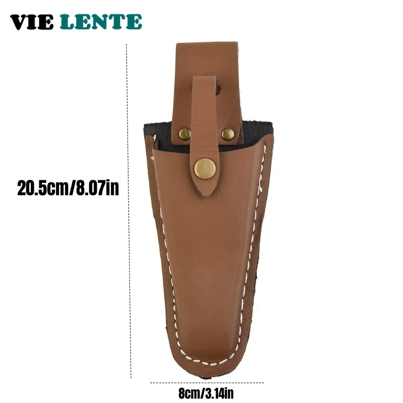 Pruning Scissors Leather Tool Bag Electrician Waist Holder Pliers Storage Portable Buckle Pouch for Gardening Trimming Tools