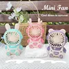 2024 Summer New Mini Fan USB Handheld Rechargeable Student Portable Wind Super Quiet Cute Desktop Bed Outdoor Gift 1