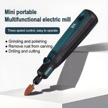 Cordless Electric Drill Grinder Rotary Tool Rechargeable Battery Woodworking Engraving 3 Speed Mini Engraver pen 1