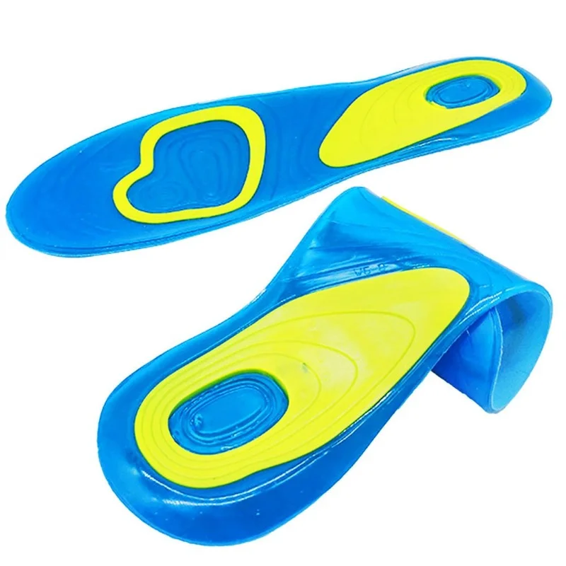 Sports Soft Silicone Gel Air Cushion Insole Hiking Running Shoe Insoles Pads Absorb Shock Footbed for Men and Women