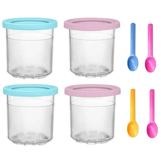 Ice Cream Pints Cup For Ninja Creamie Ice Cream Maker Cups Reusable Can  Store Ice Cream Pints Containers With Sealing - AliExpress