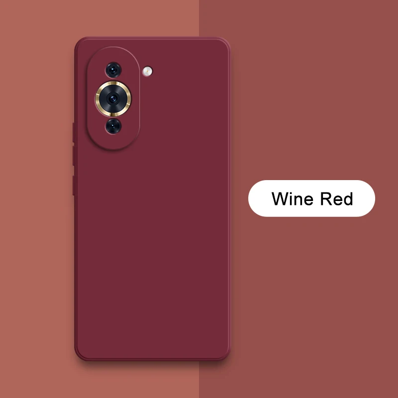 Luxury Square Liquid Silicone Camera Protective Back Cover