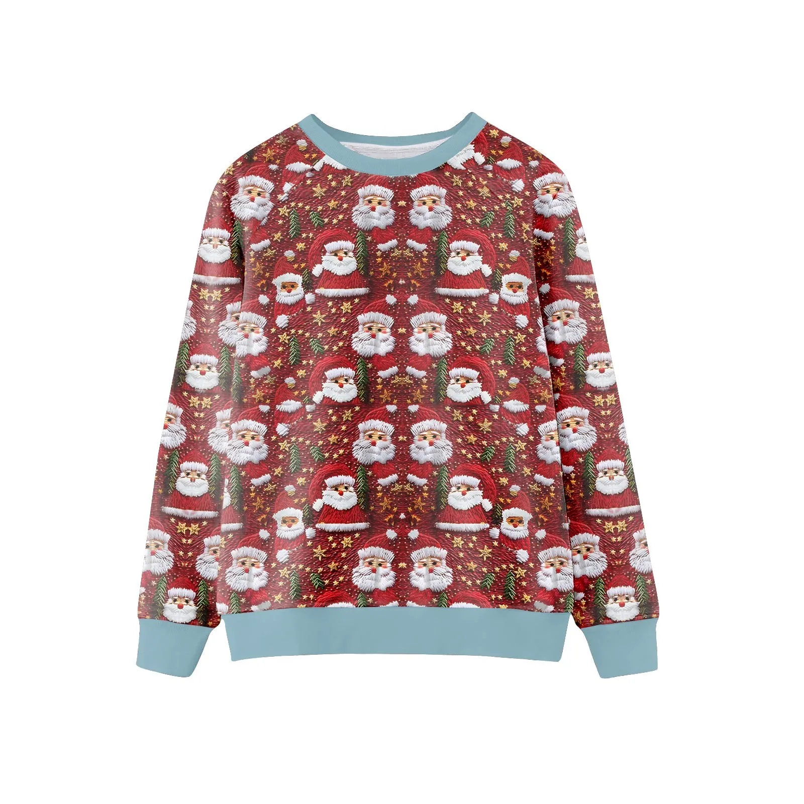

Christmas Sweatshirt Women Clothing 3d Cute Santa Claus Pearl Print Clothing Oversized Pullover Top Girl Fashion Design Apparel