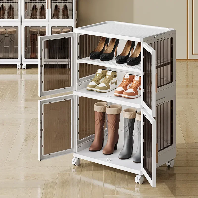 

Thickened shoe box, storage box, drawer style organizing box, foldable, mobile shoe box， shoe organizer and storage