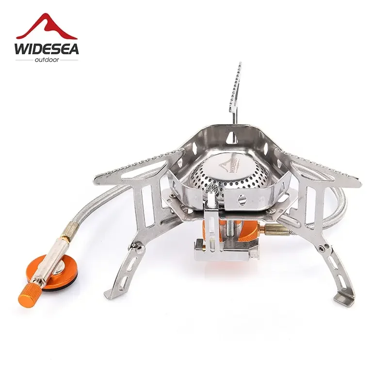 Camping Gas Stove Widesea Wind Proof Outdoor Strong Fire Stove Heater Tourism Equipment Supplies Tourist Kitchen Survival Trips
