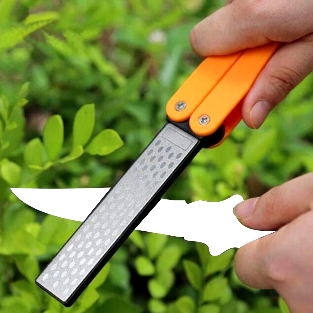 New Double Sided Folded Pocket Sharpener Diamond Knife Sharpening Stone Kitchen Tool Sharpeners Aliexpress