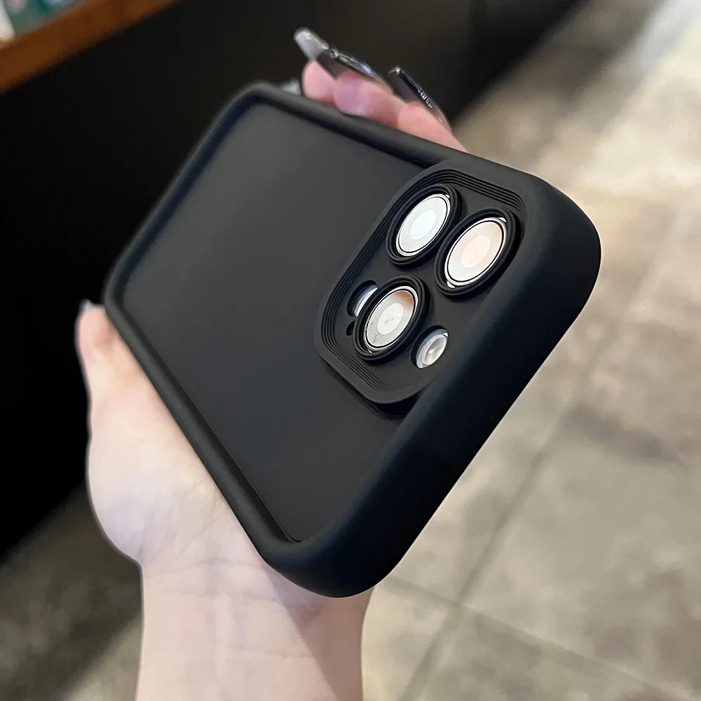 Silicone Case with Camera Lens and Screen Protector Cover