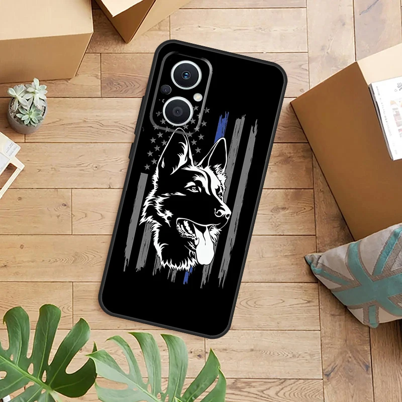 Cartoon German Shepherd Dog Design Phone Case
