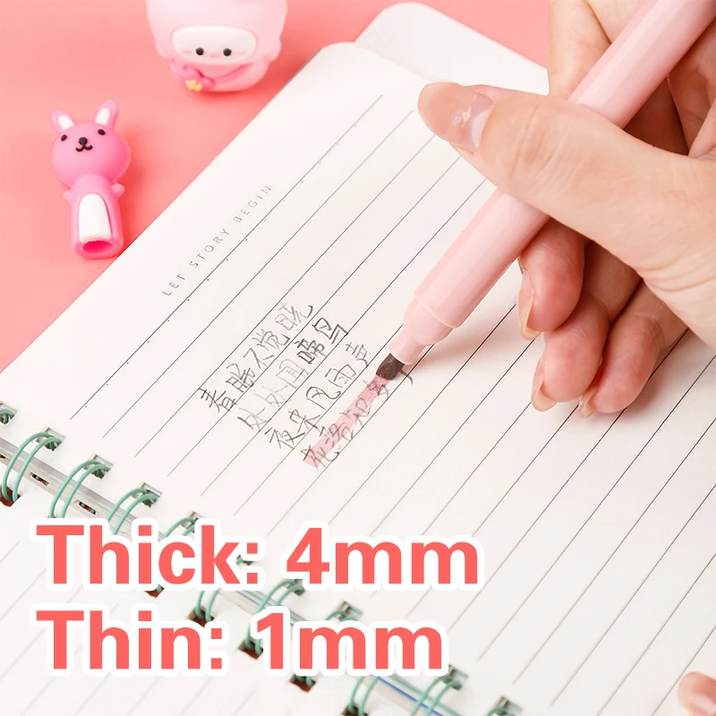 6 pcs/pack Kawaii Cat Claw Pastel Color Highlighter Marker Highlighter Pen Art Marker Marker Pen Drawing Gift Stationery