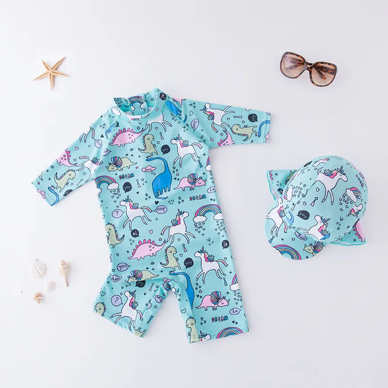 Kids Swimsuits Boys Swim Shorts Kids Boys Swimsuit One Piece Sunscreen Quick-Dry