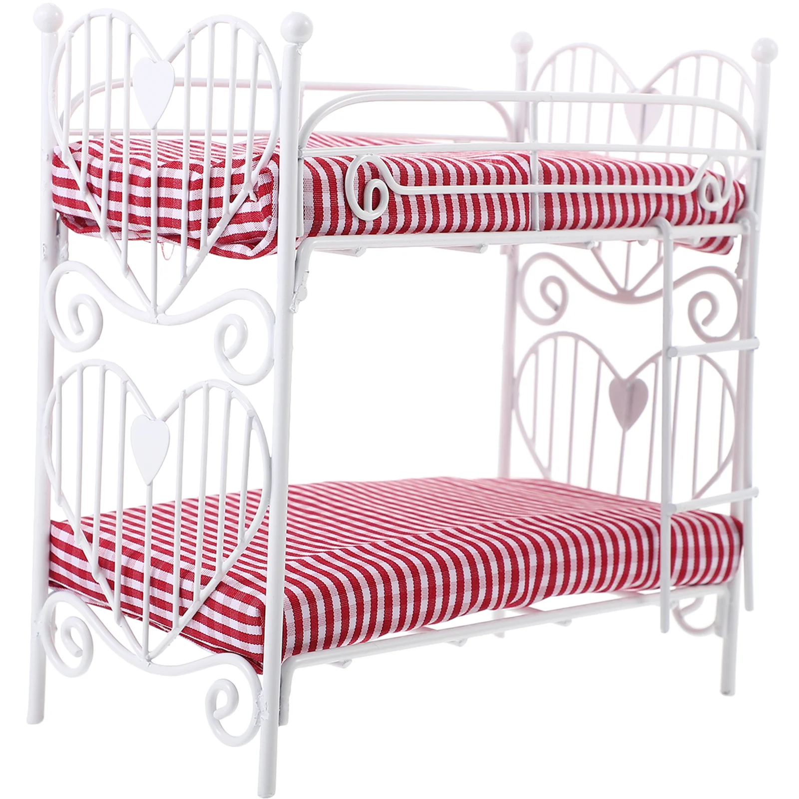 

Деревянная двухъярусная кровать для кукольного домика, детские игрушки, семейная мебель, миниатюрный Декор