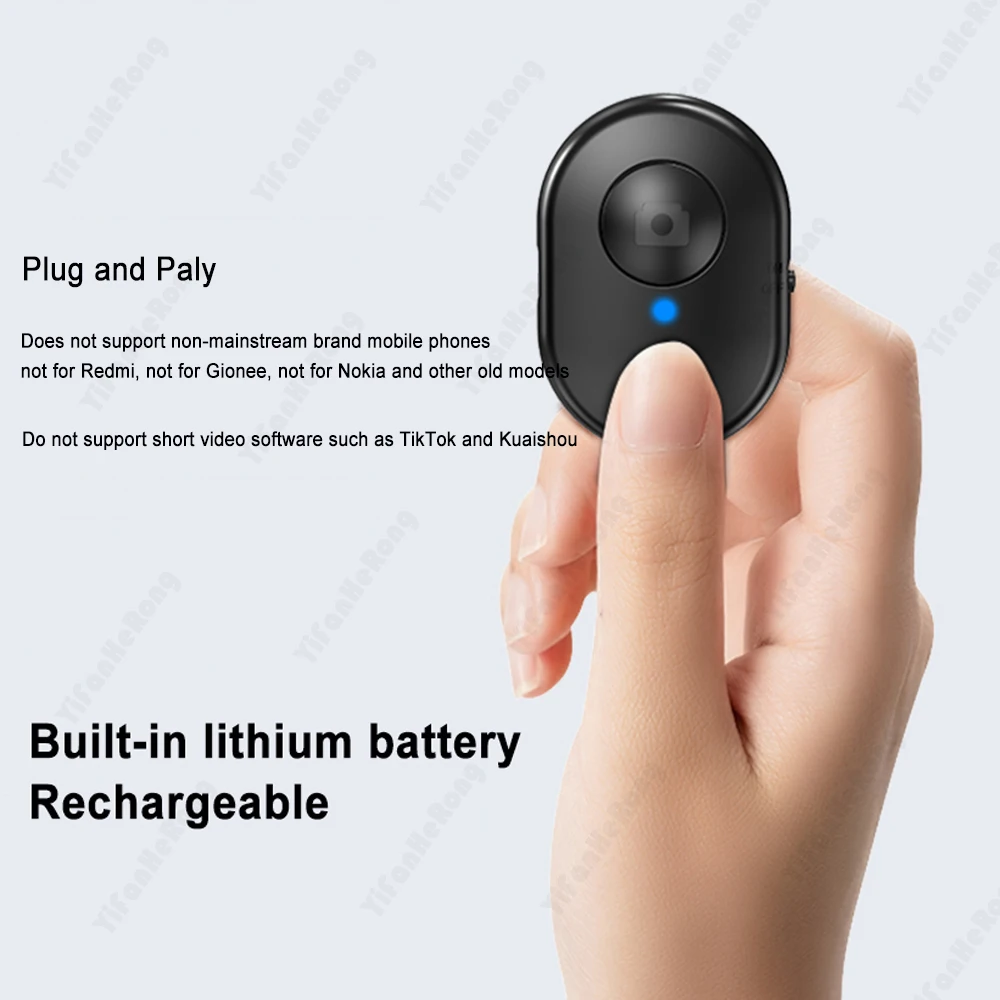 Mini Wireless Rechargeable Self-timer Bluetooth-Compatible 4.0 Selfie Stick Shutter With Photo Switch Button Selfie Controller