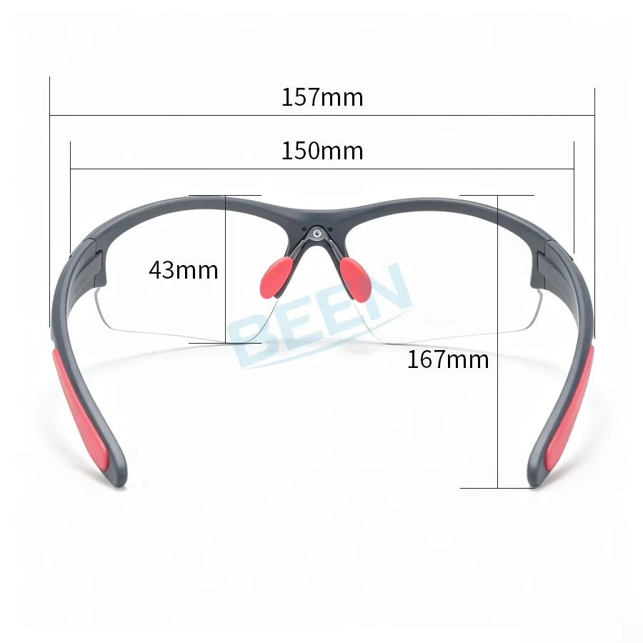 Transparent Lens Cycling and Dental Magnifying Glasses Frame