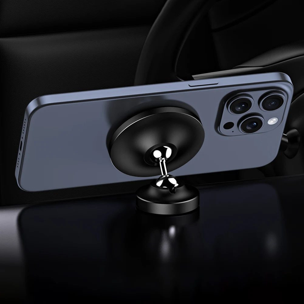 Magnetic Phone Holder with Alloy Base & Strong Magnet