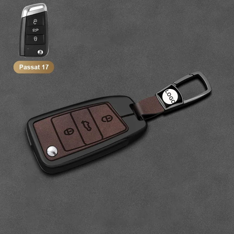 

For VW Volkswagen Golf 7 MK7 Tiguan MK2 for Ateca Leon FR Ibiza Skoda Octavia Kodiaq Car Key Case Cover Shell Key Accessories