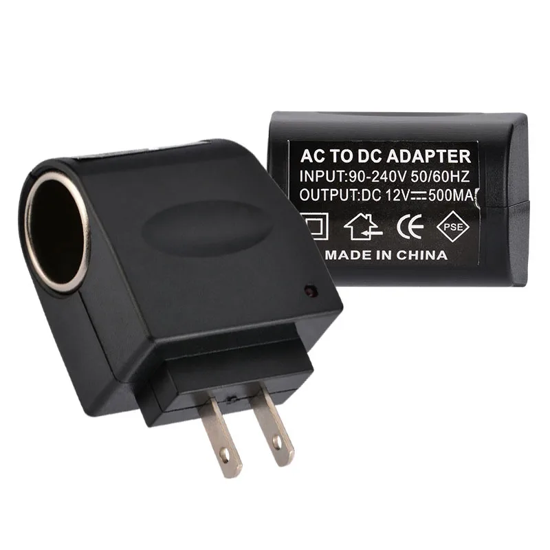 Car Cigarette Lighter Converter Plug Adapter 110V-240V AC Wall