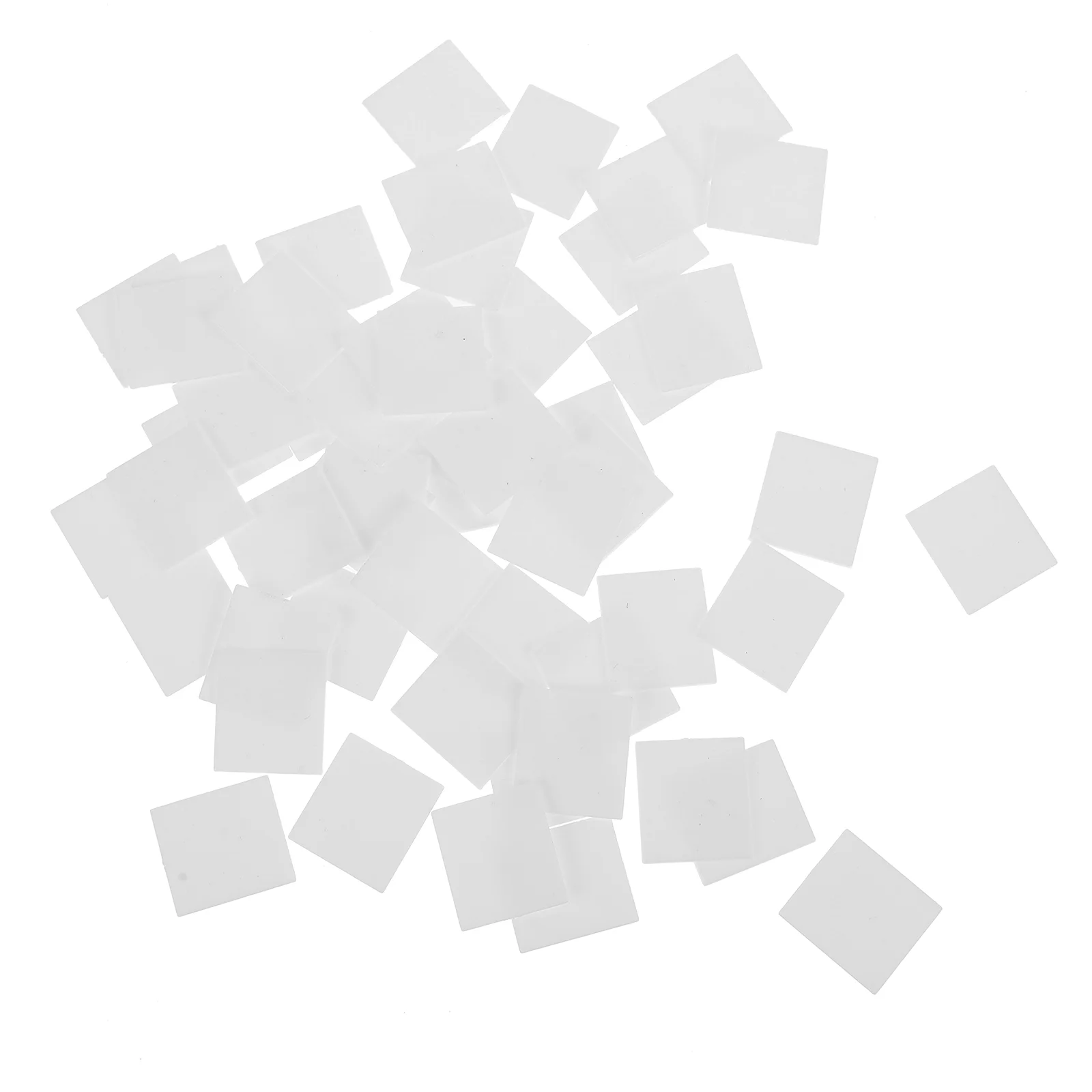 

52 Pcs White Key Skin Small Square Musical Keyboard Practical Upright Piano Repairing Tools Accessories