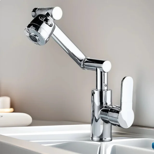 1080 Degree Swivel Faucet Robotic Arm Faucet 360 Degree Rotation Mechanical Arm Kitchen Faucet Bathroom Faucet for Kitchen Sink 4