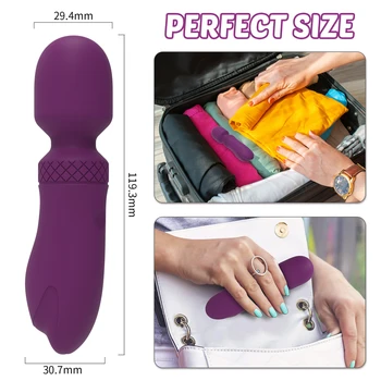 Mini Size Vibrator Sex Toys for Woman AV Magic Wand Vibrators Clitoris Stimulator Masturbator Dildo Erotic Sex Toys for Women 3