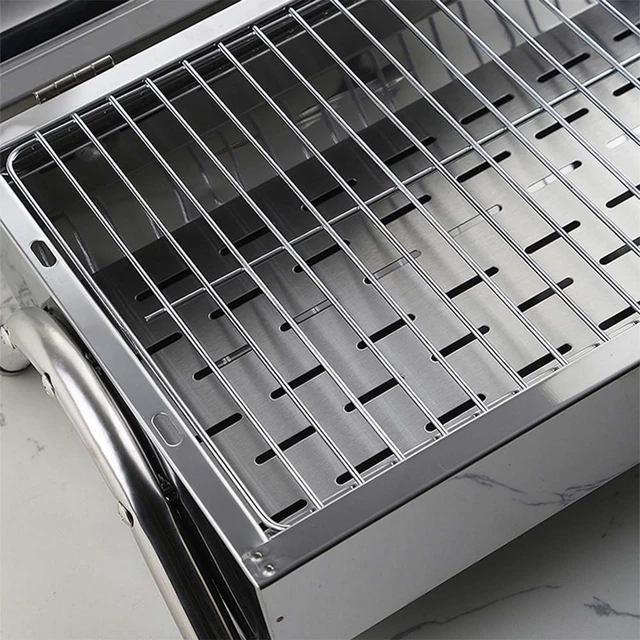 Stainless Steel Charcoal Grill Portable Barbecue Grill Viande