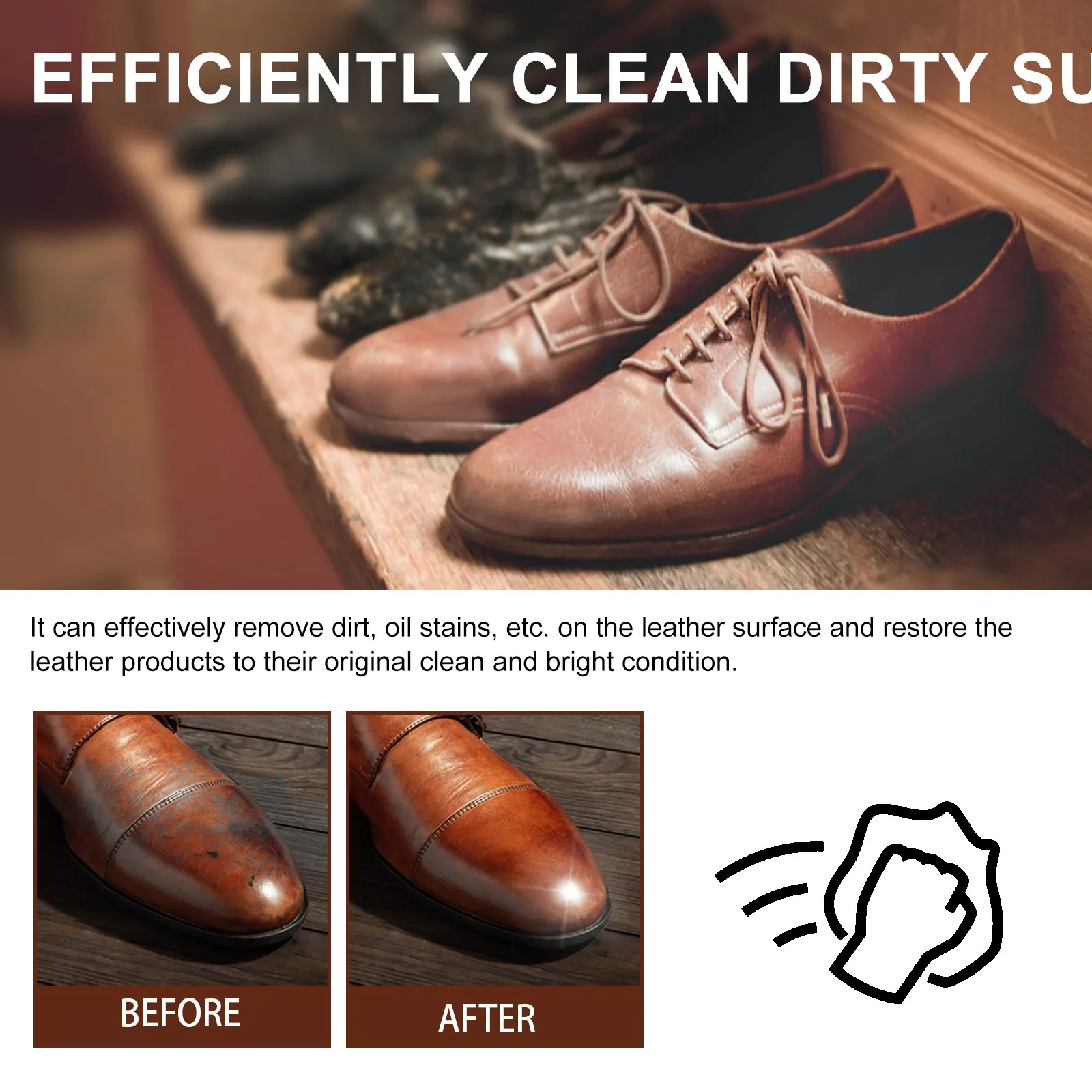 Leather Cleaning Liquid Sofa Shoe Leather Care Softener Polishing Dirt Removal Household Car Interior Clean Conditioner
