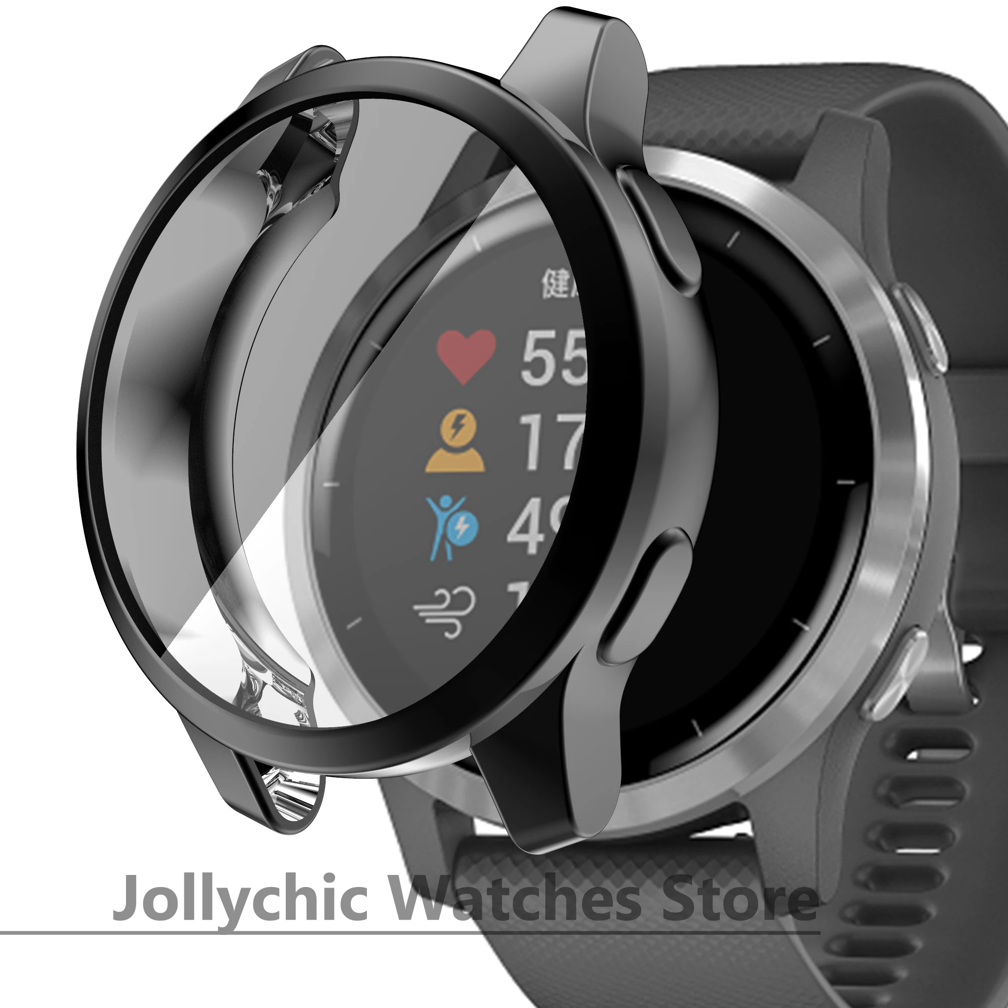 Elegant Bling Diamond Protective Watch Case with Strap