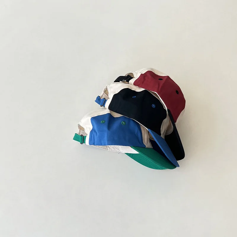 Gorras de baloncesto con letras para niños y niñas, gorro de béisbol con visera, moda coreana, primavera y otoño, 2024