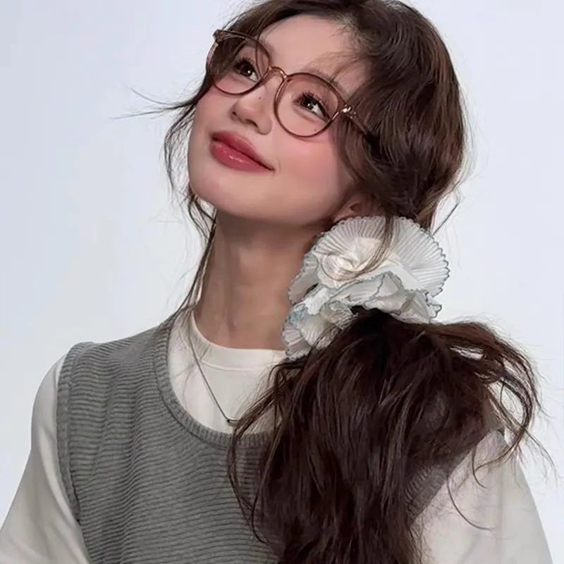 Ultraleichte runde Brillengestelle, neue Anti-Blaulicht-Brille im Y2K-koreanischen Stil, elegante Vintage-Computerbrille, Unisex – Detail 5
