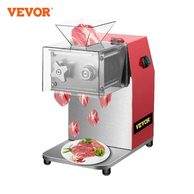 VEVOR 110V 500kg Output Meat Cutting Machine Meat Cutter Slicer with Blade 750W