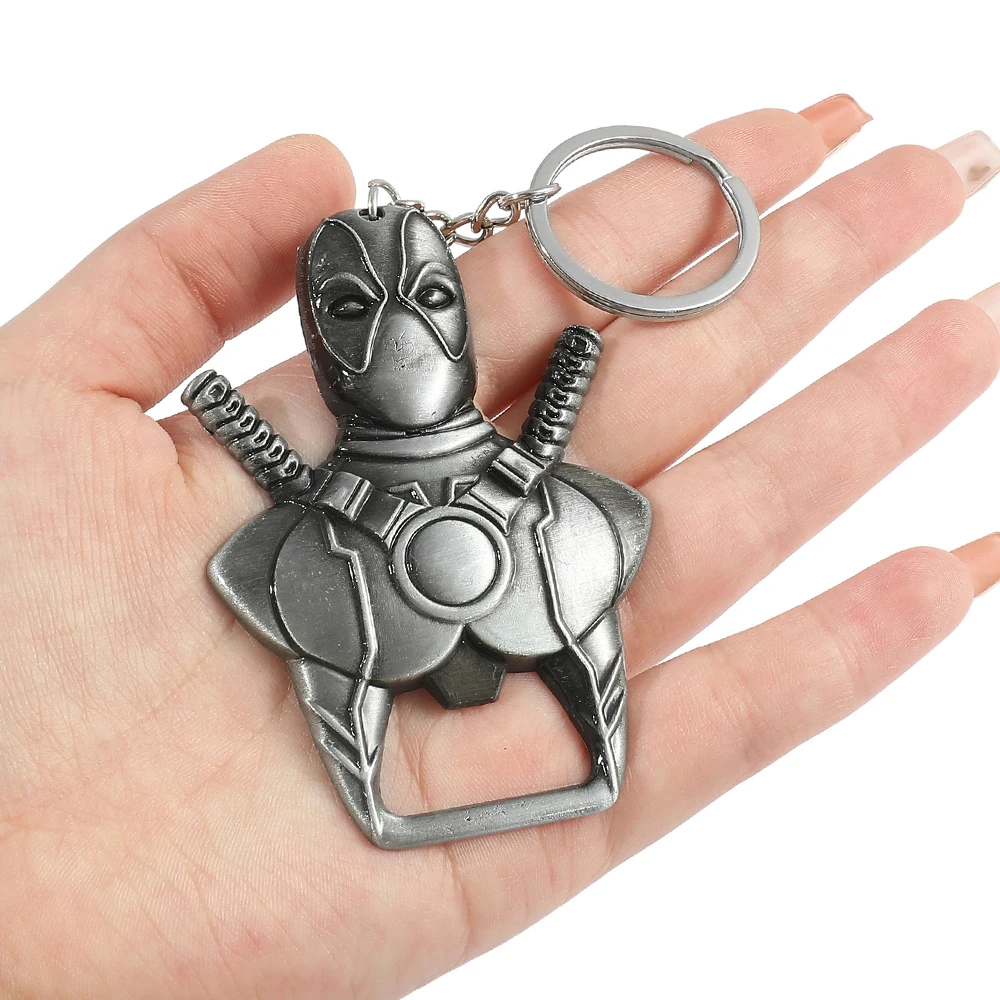 Disney Marvel Movie Role Deadpool Bottle Opener Keychain Wade