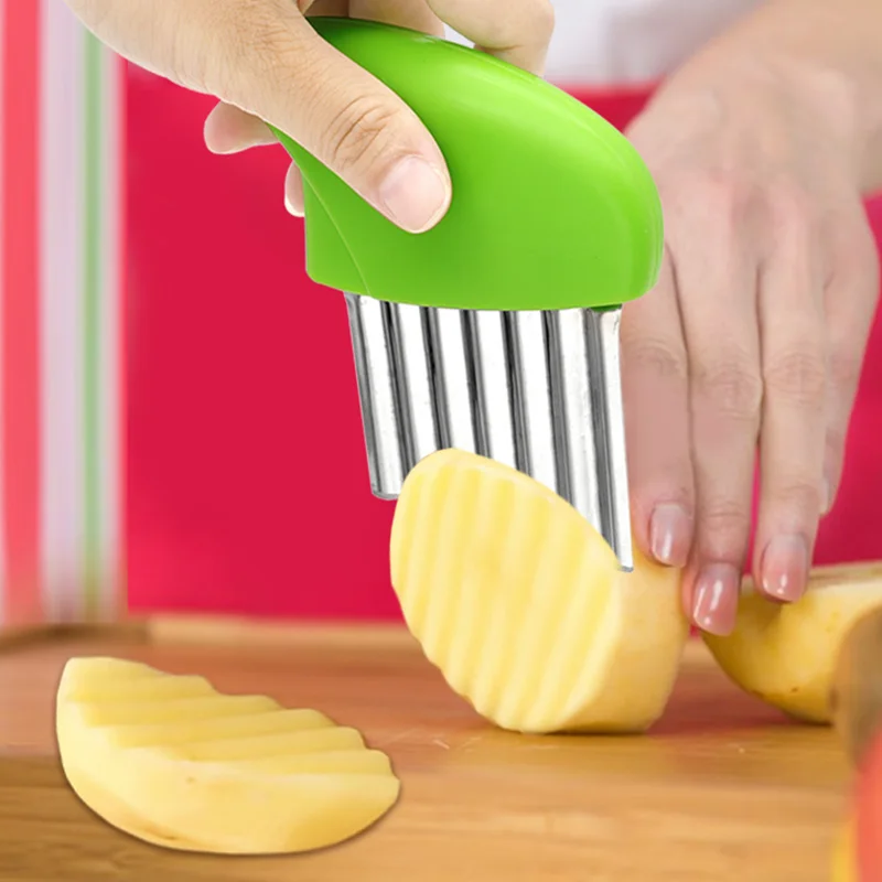 Gadgets Kitchen Decor and Supplies Wave Cutter With Protective Case  Multifunctional Ripple Cutter for Cutting Wave Cutter for Children for  Chips Fruit