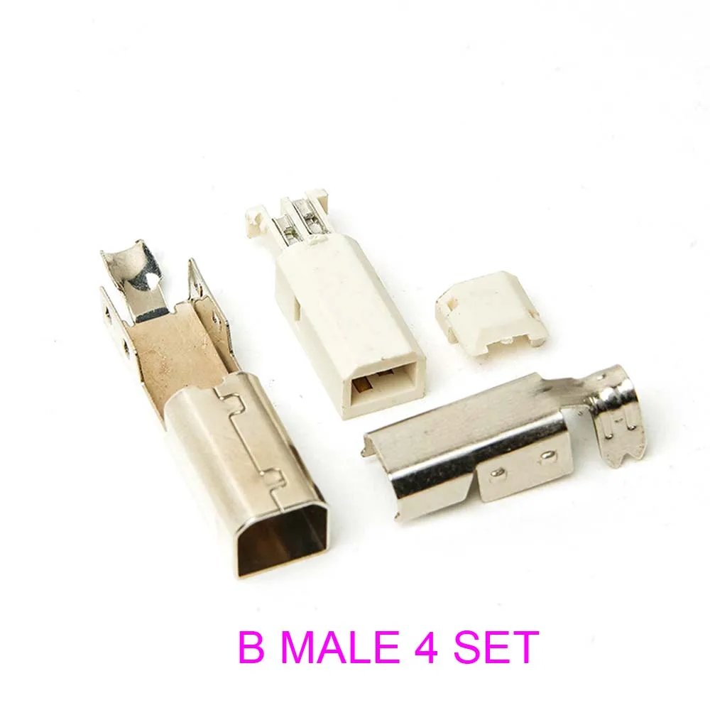 

5 шт./4 шт./набор, USB 2,0 B-тип, паяльный разъем, зарядка USB 2A, напряжение 3C digita